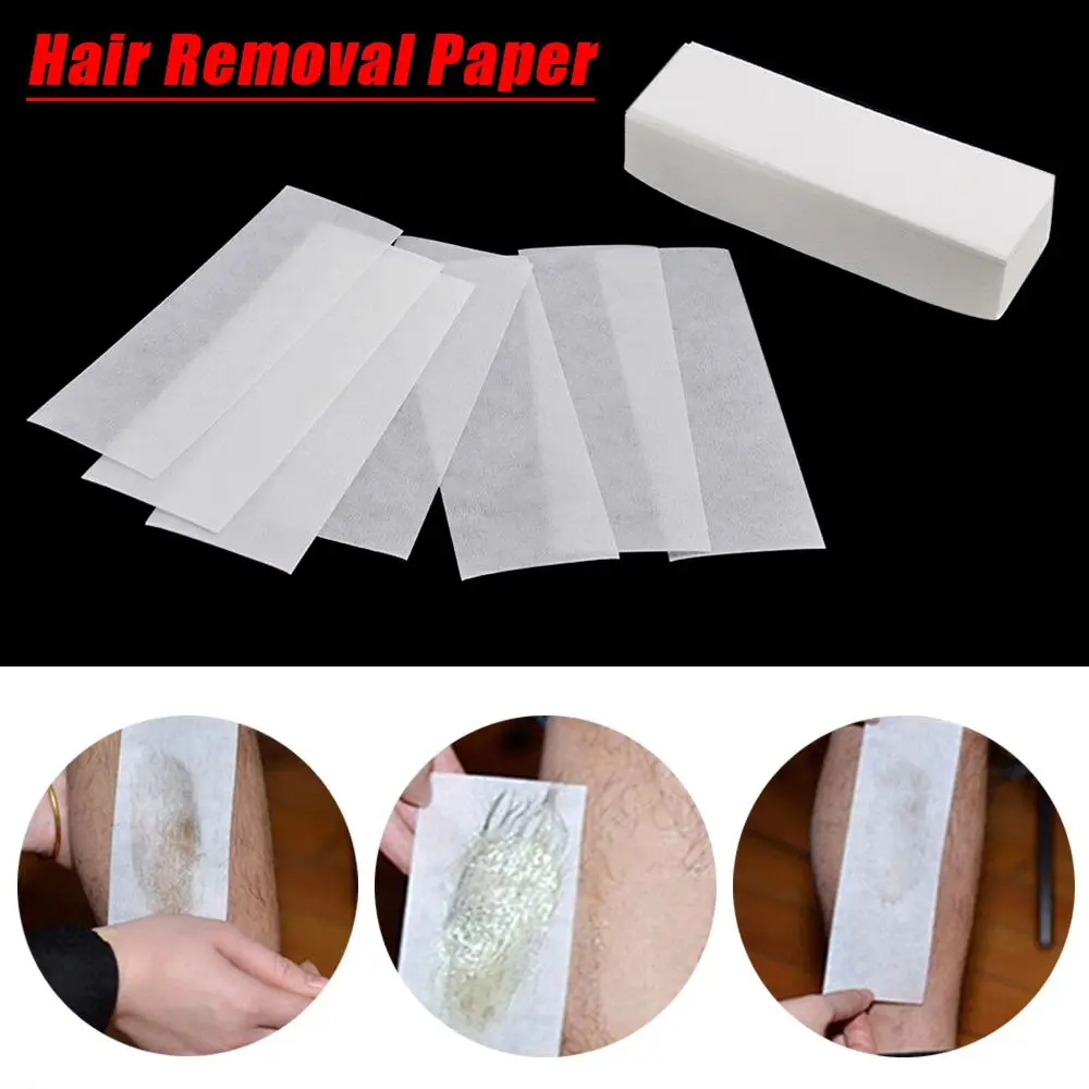 100Pcs/set Women Wax Remover Skin Care Body Cloth Non-Woven Waxing Strips Depilatory Hair Removal Paper