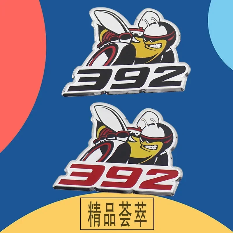 For Dodge Challenger US SUV Off Road 3D Car Styling 392 Car Hood Fender trunk Rear Bonnet Nameplate Decal Emblem Badge Sticker view 2