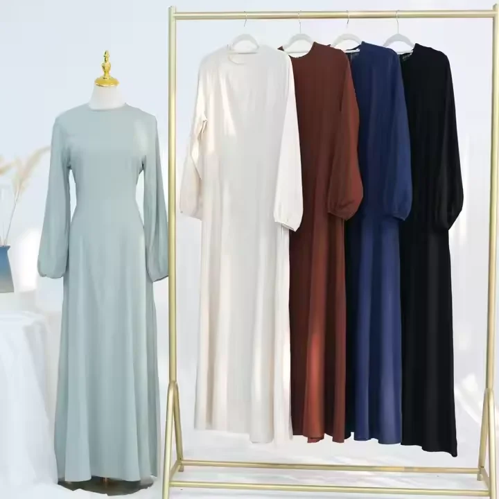 

Women Long Sleeve Swing Dress Ramadan Abaya Dubai Kaftan Casual Elegant Turkey Caftan Marocain Femme Islam Clothing Robe Abayas