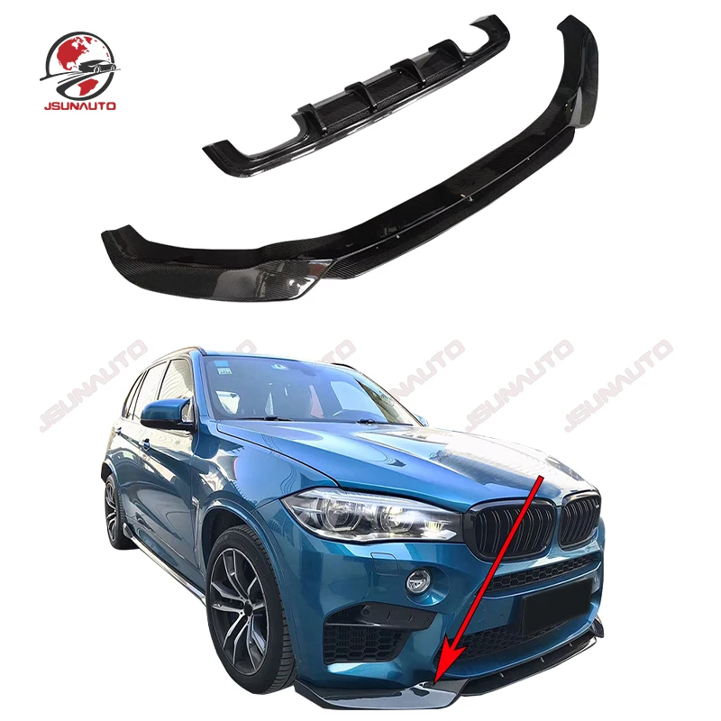 

For BMW X5M Premium Auto Accessories Vors Style Carbon Fiber Front Diffuser Rear Lip For 2023 2024 2025 X5 F85