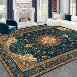 Persian Style Luxury Big Carpets for Living Room Decoration bedroom Green anti slip Rugs Ins Plush customizable Large Area Mats