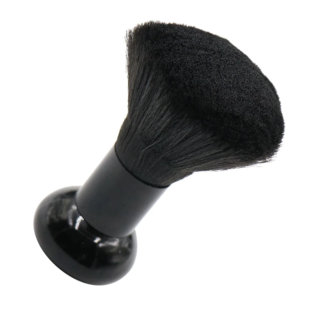 

Black Portable Hair Cleaning Brush Plastic Handle Hair Brush Barber Professional Neck Duster Salon Hair Sweep Broken Hair