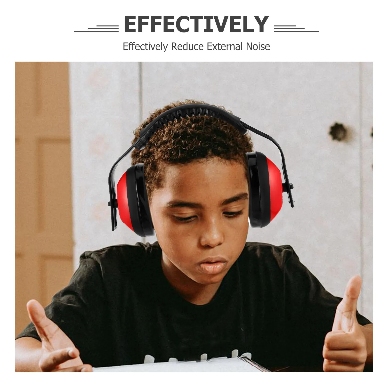 1 زوج إلغاء يفشل للبالغين قابل للتعديل الصوت حجب حماية السمع الحد من الضوضاء سلامة غطاء للأذنين المهنية #3