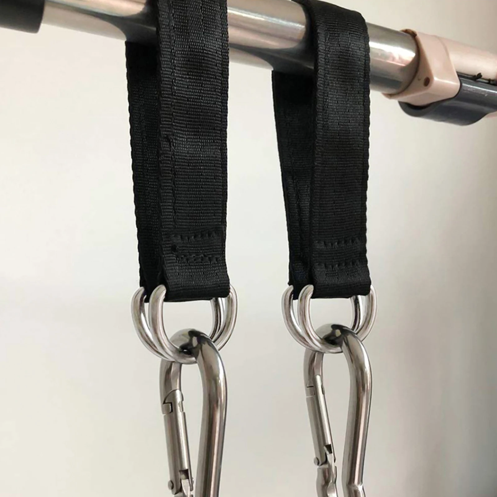 

Pulley Straps Black Lanyard Anchor Fitness Accessories Gym Polyester Cable Machine Hanging Pulley Swing Straps Tension Rope DIY