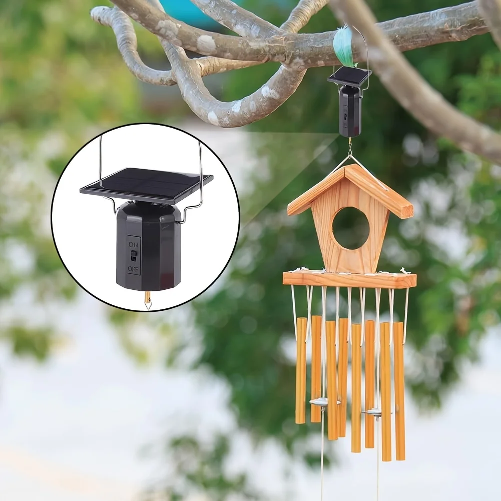 Solar Rotating Windmill Motor, Wind Chime Decoration Hanging Ornaments, Solar Rotating Wind Chime Motor For Wind Chime