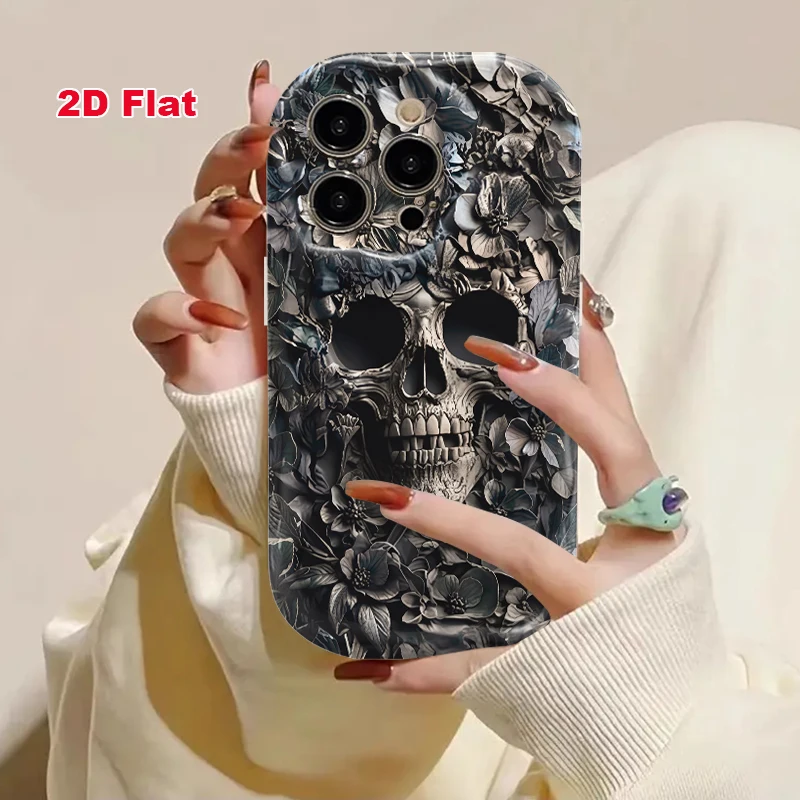 2D Flat Soft Silicone Phone Case For iPhone 17 Pro Max 16 18 Pro 13 11 15 14 Plus 12 17 16E 17Promax Shockproof Transparent Funda Cover