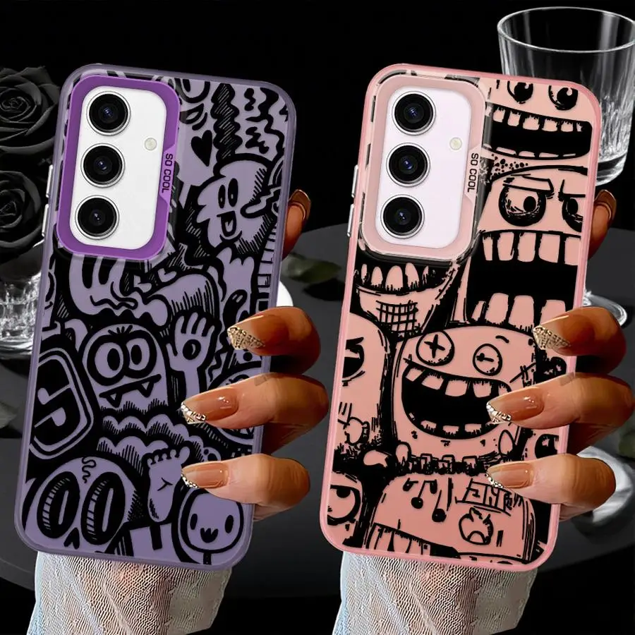 Cool Street Graffiti Case for Samsung Galaxy A12 A16 A34 A14 A56 A17 A52 A32 A36 A13 A23 A71 A25 A73 A54 A72 Phone Cover