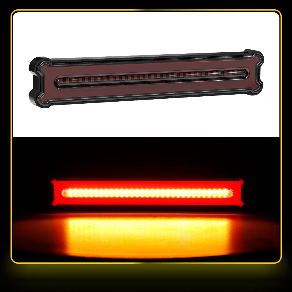 12V 24V Truck Tail Light 109 LED Flashing High Brake Light Trailer Strobe Warning Light Side Light Flowing Turn Signal Light