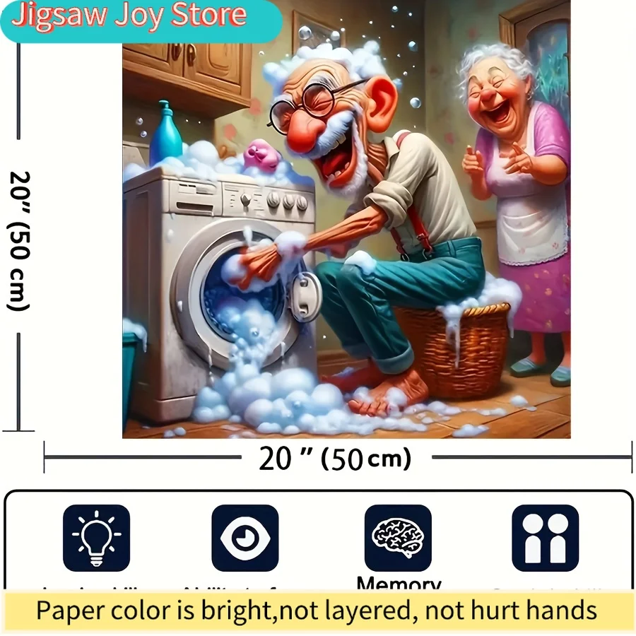 

Пазл на 500 элементов - Тема «Счастливая пожилая пара» - Веселая семейная развивающая и расслабляющая игра - Идеальный подарок для украшения дома и офиса