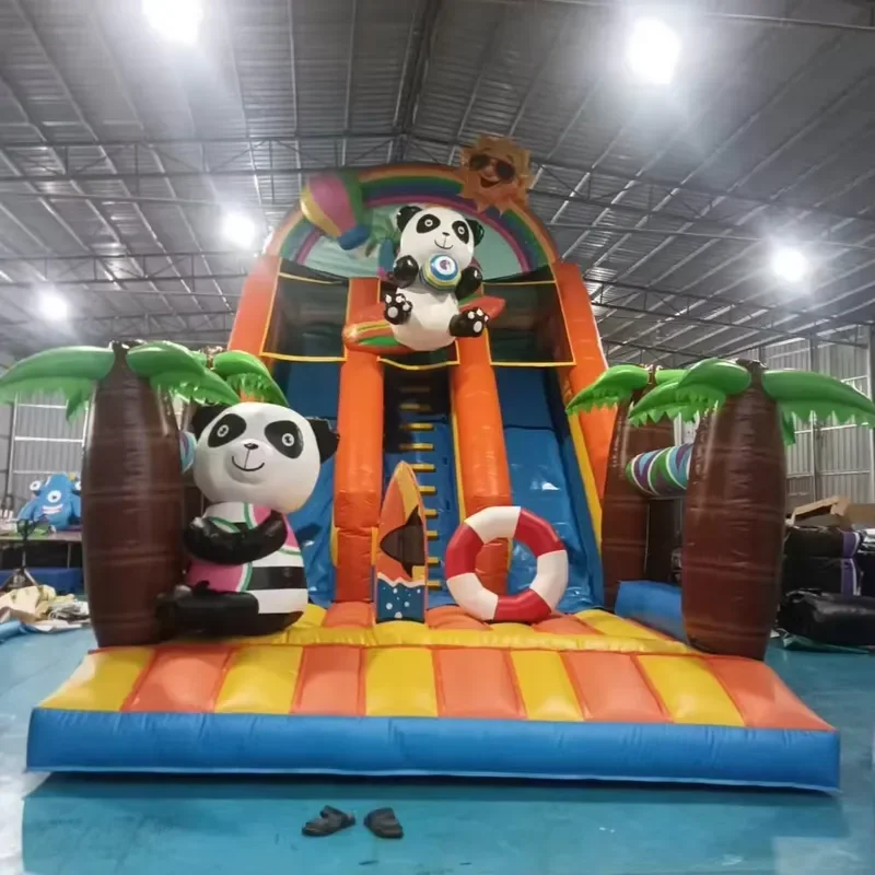 Factory Indoor Game Inflatable Slide Inflatable Slip and Slide for Kids Commercial Bounce House Jumping Castle Blower