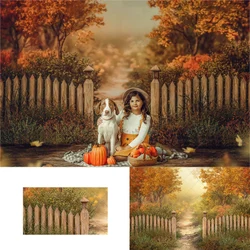 Autumn Forest Trail Backdrops Kids Adult Photography Child Family Photocall Decors Backgrounds