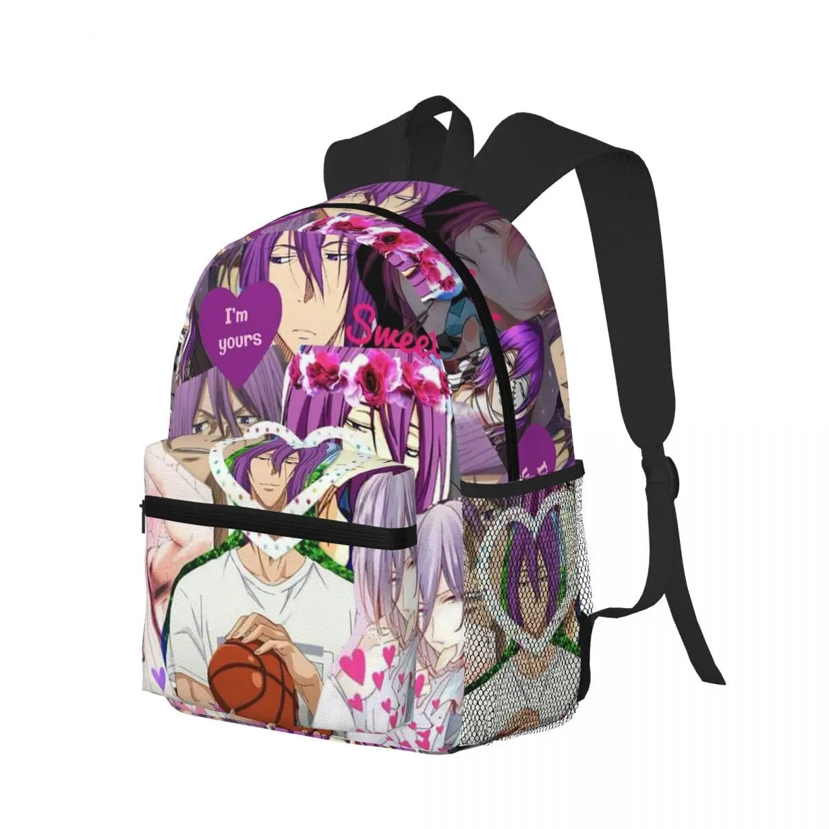 Anime Basketball Kuroko No Basket Murasakibara Atsushi Student Backpack School Bag Daypack for Men Women Bookbag Shoulder Bags
