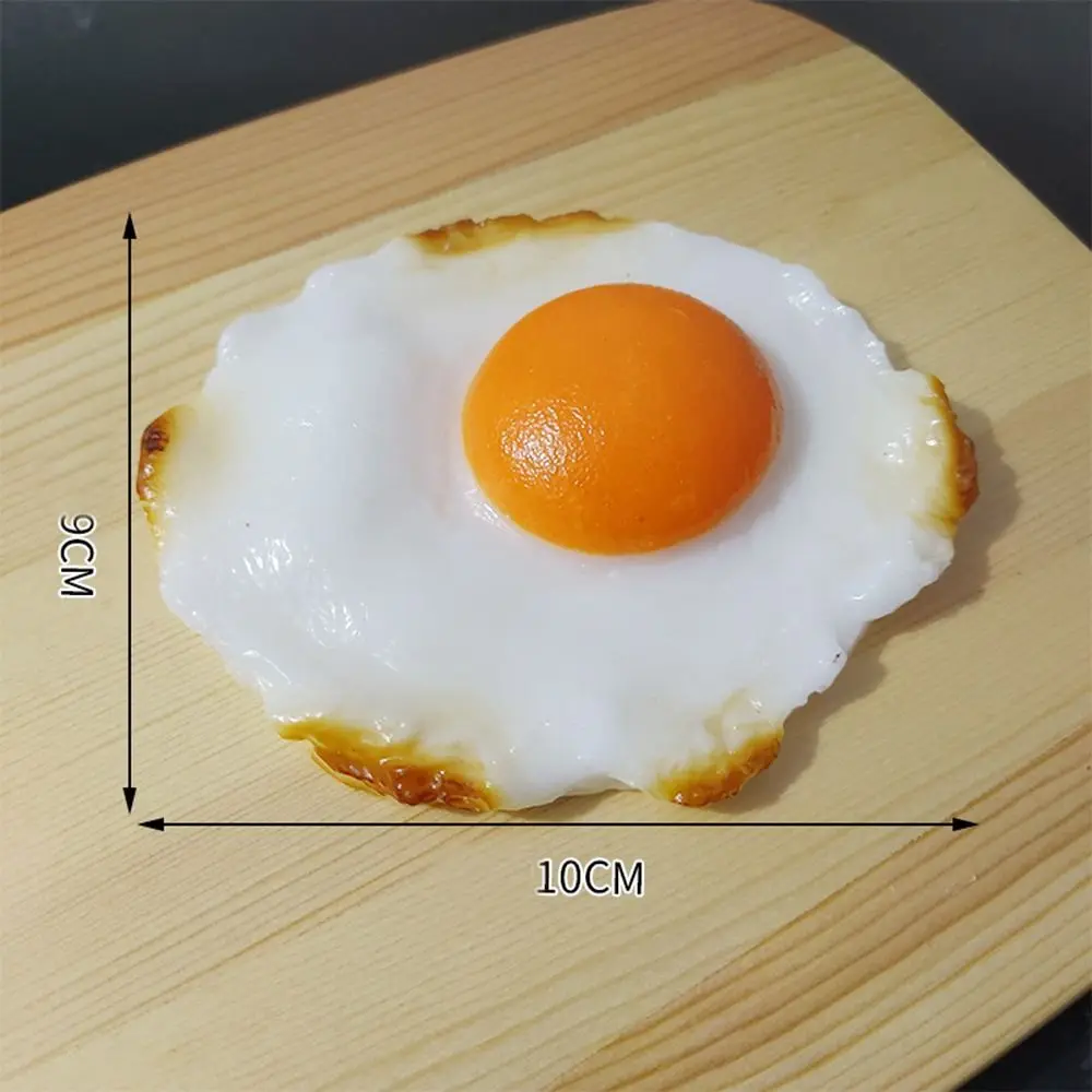 Simulation Egg Fake Food Artificial Fried Egg Model Window Decor Kitchen Photography Props Sweet Table Decoration Home Decor