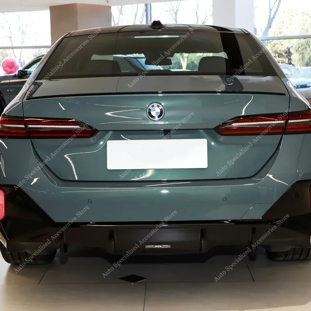 Racing Rear Spoiler Wing For BMW 5 Series G60 520d 520i 530i 530e 550e M5 Style 2023-2025 Sticker Gloss Black Bodykits Tuning