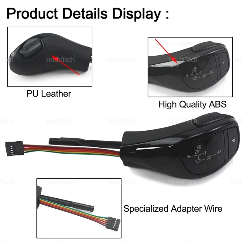 قطع غيار السيارات والعتاد التحول المقبض رافعة عصا لسيارات BMW 3 سلسلة E90 E91 E92 E93 2006-2012 في LED بو الجلود الداخلية اكسسوارات