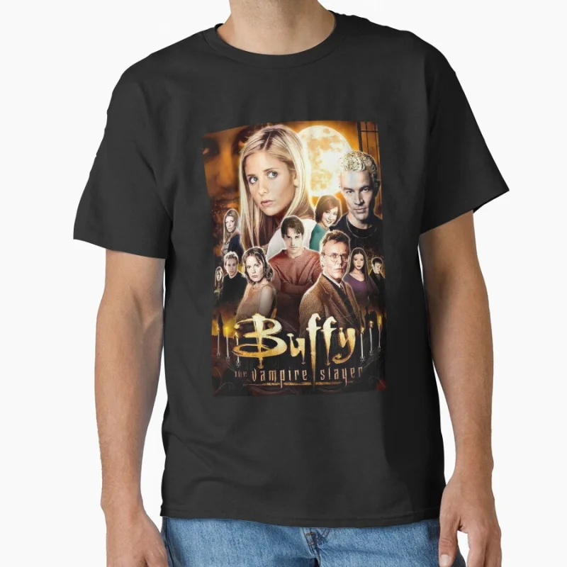 

Scary film Mens My Favorite Buffy The Vampire Slayer Funny Fans horror movies Classic T-shirt Large size Adult Tops S-6xl