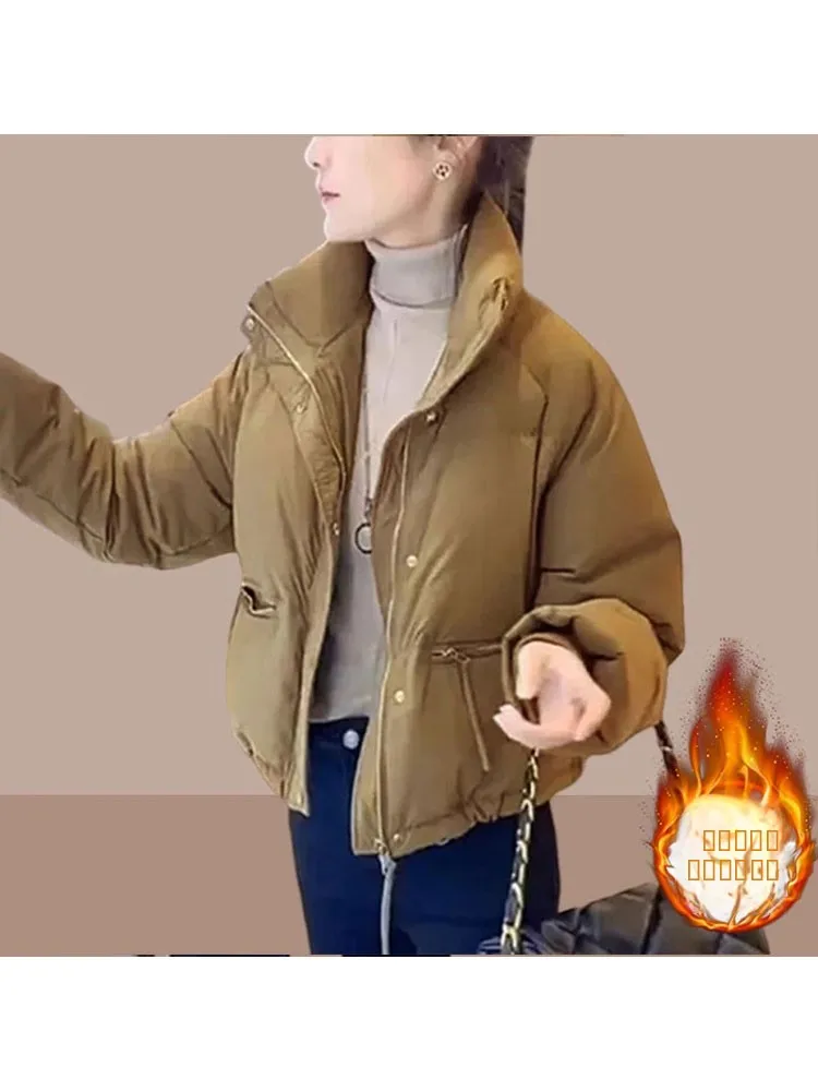 Kurtka damska Thiened ort Bread Sle Cotton Jaet, ciepła, codzienna, w stylu militarnym, idealna na zimę, nowość, amerykańska, z bawełny...