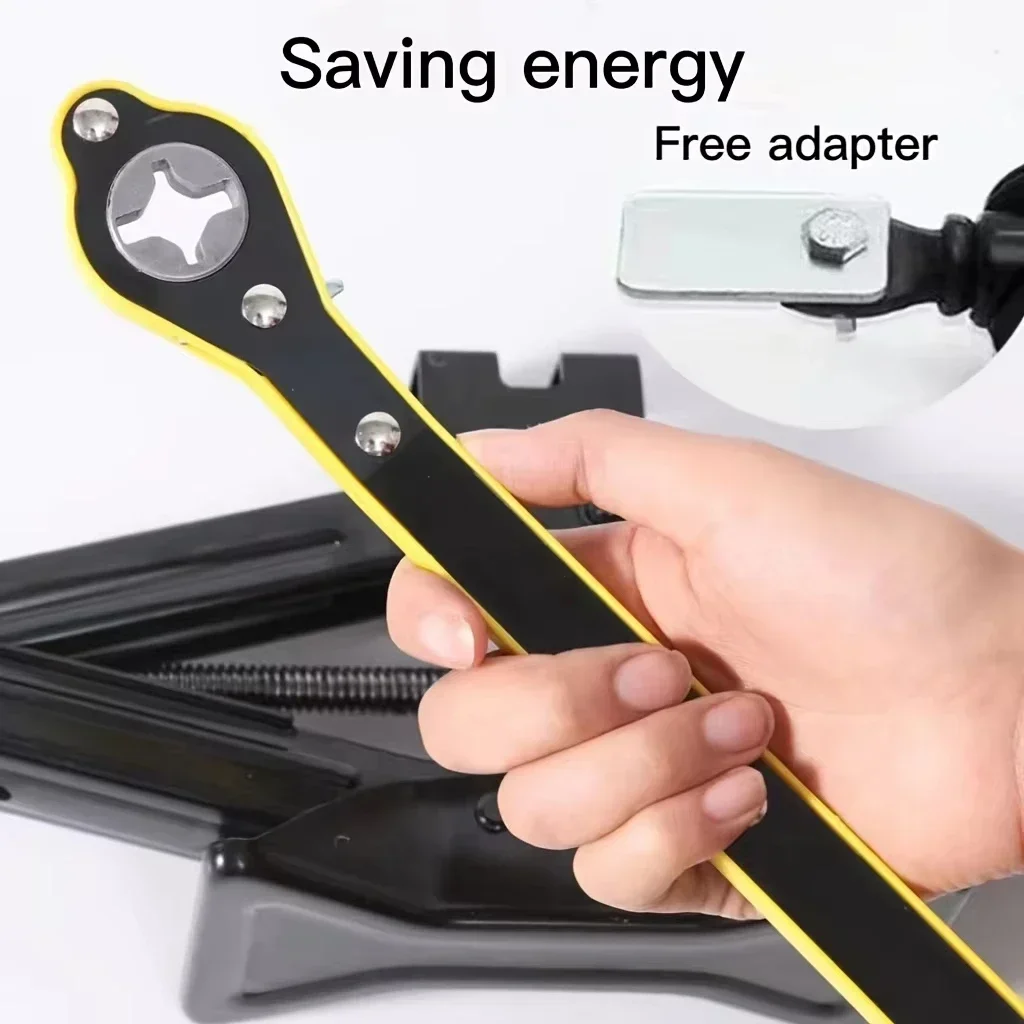 車の省力ジャッキラチェットレンチシザージャッキガレージタイヤホイールラグレンチハンドル省力レンチ車の修理ツール