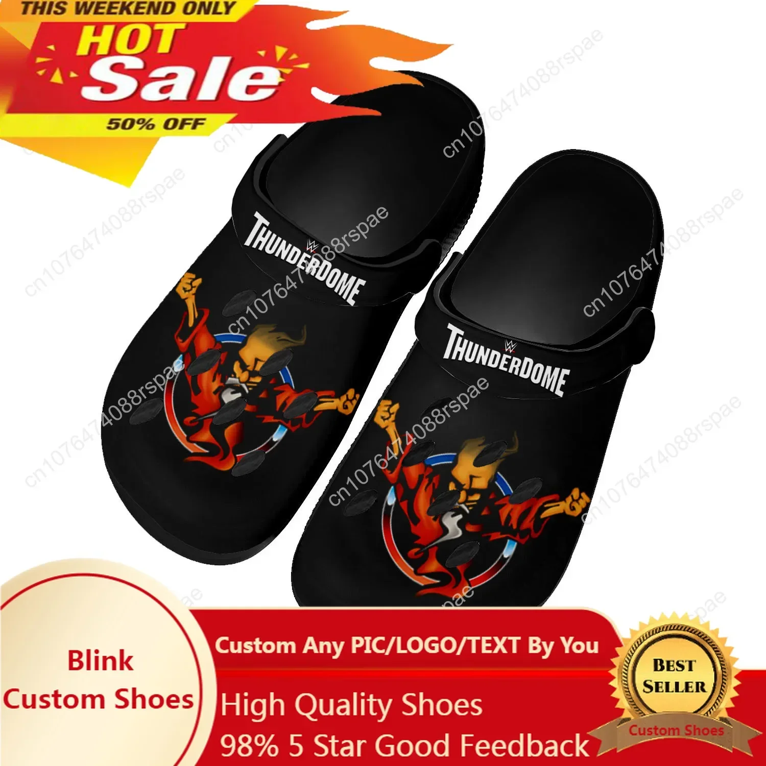 

Thunderdome Electronic Music Home Clogs Custom Water Shoes Mens Womens Teenager Shoe Garden Clog Breathable Beach Hole Slippers