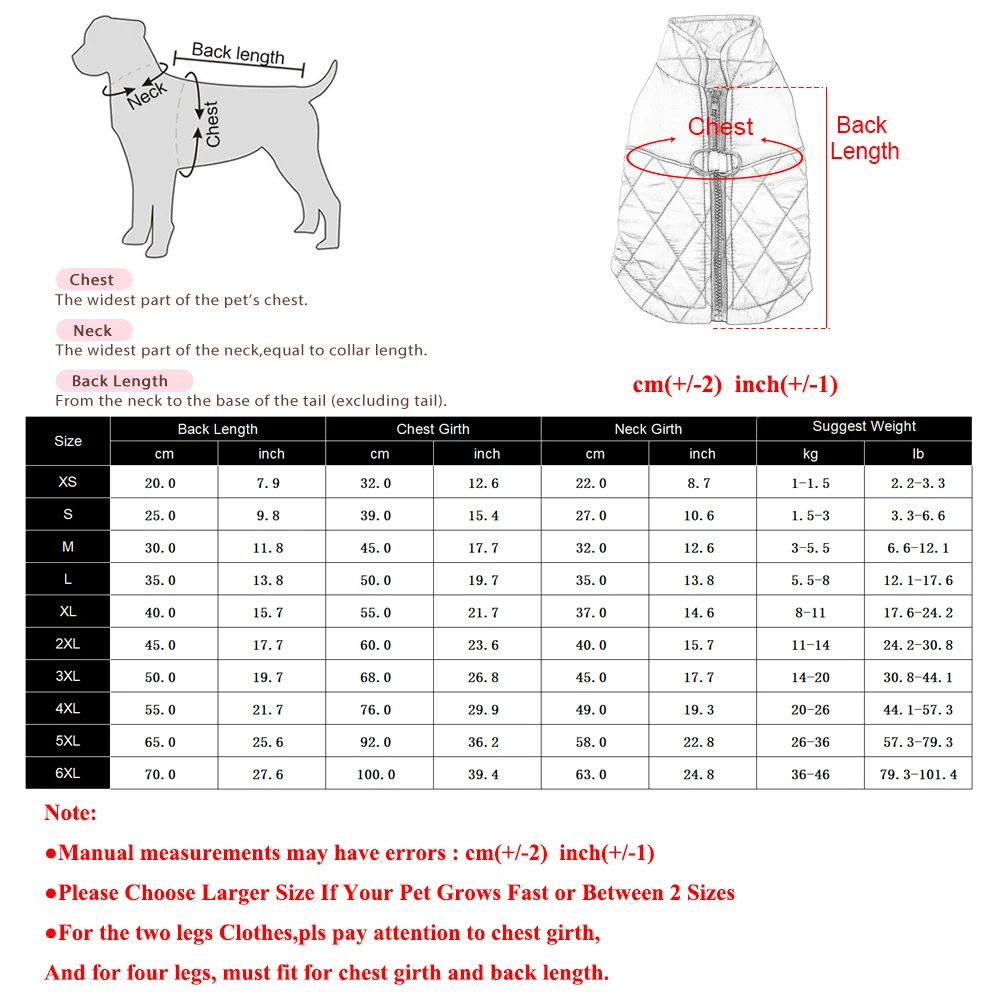 Waterproof Pet Jacket Coat