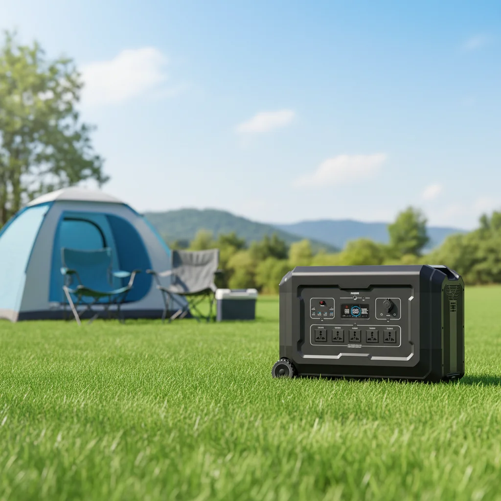 E-Nice 2000W 3000W Portable Power Station 110V 220V LiFePo4 Battery Generator Solar Charging