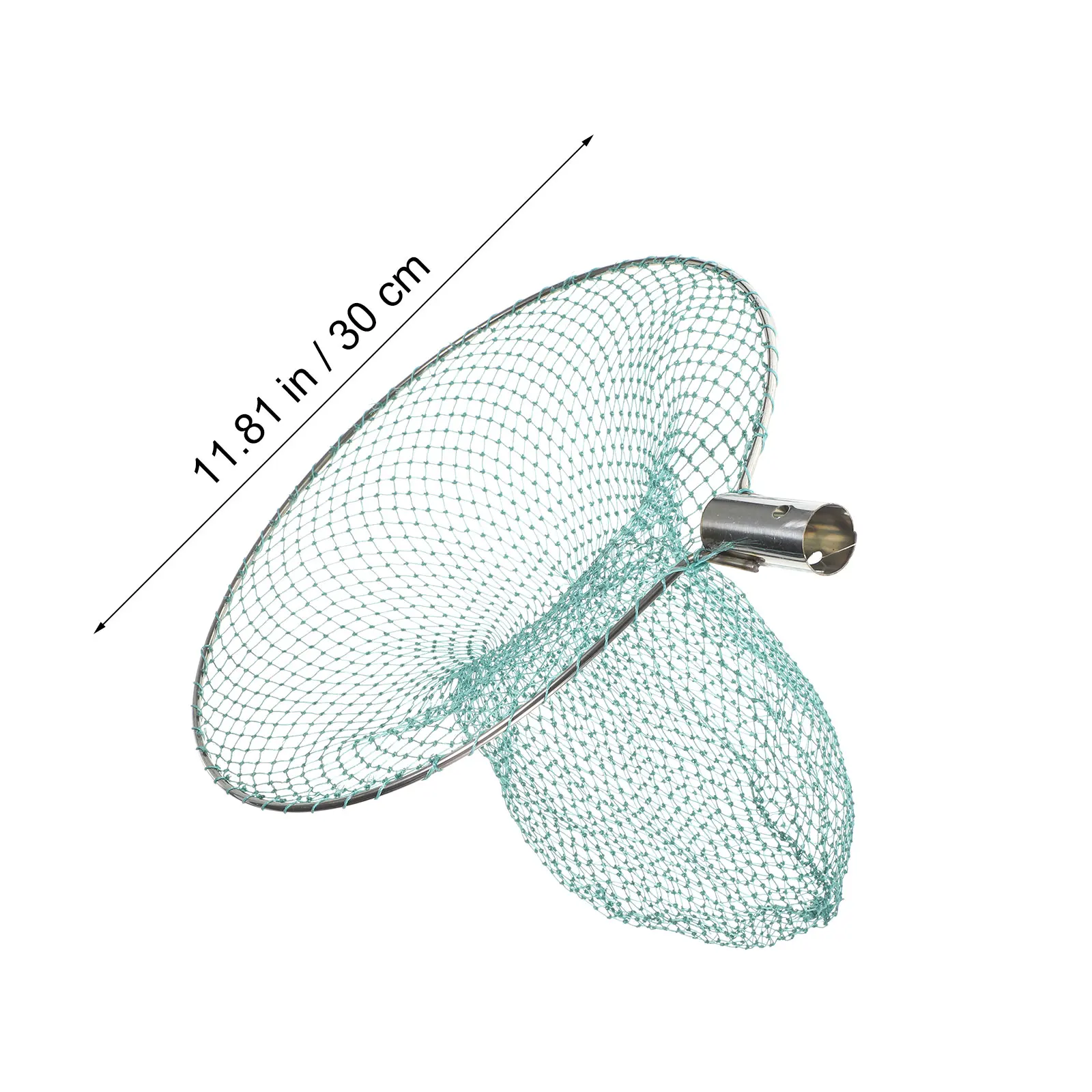 

1pc Stainless Steel Head 30Cm Diameter Durable Lightweight Portable Mold Resistant Easy For River Lake Stream