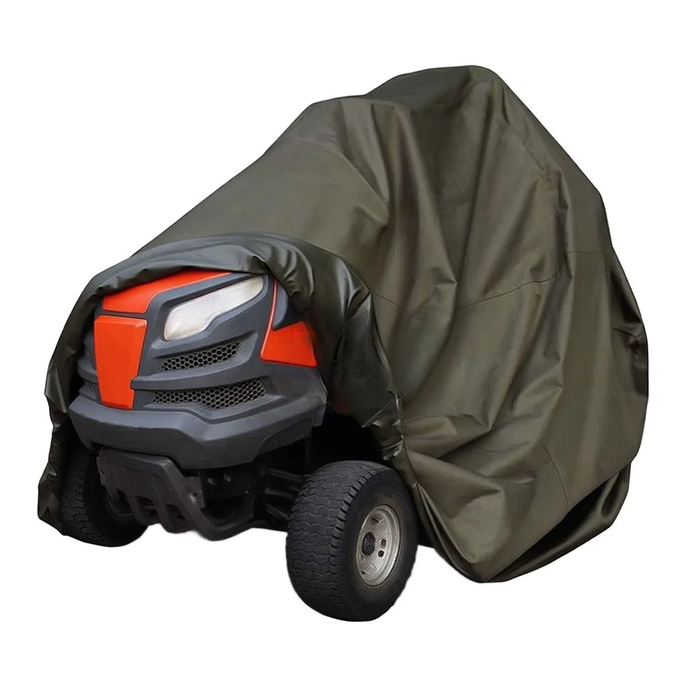 PU Silver Coated 210D Oxford Cover Designed Specifically for Lawn Mowers and Compact Tractors in Outdoor Settings