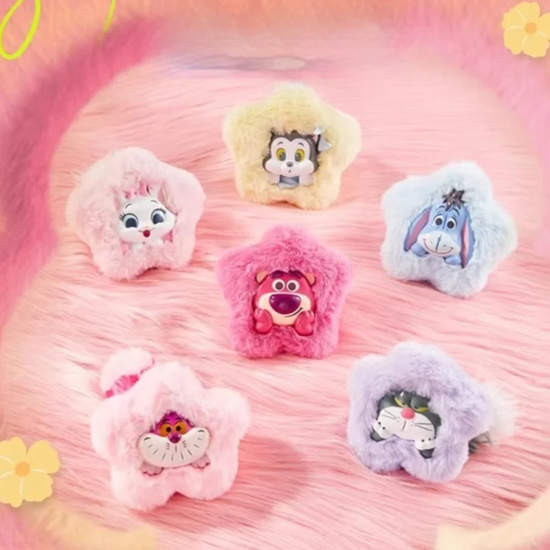 

2025 Disney Hairy Season Flower Party Pendant Dumbo Strawberry Bear Peripheral Blind Box Handmade Pendant Doll Cute Toy Gifts