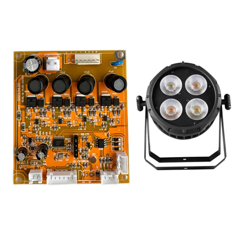 RGBW 4 Color Motherboard Led Par Lights 4X50W Repair Parts