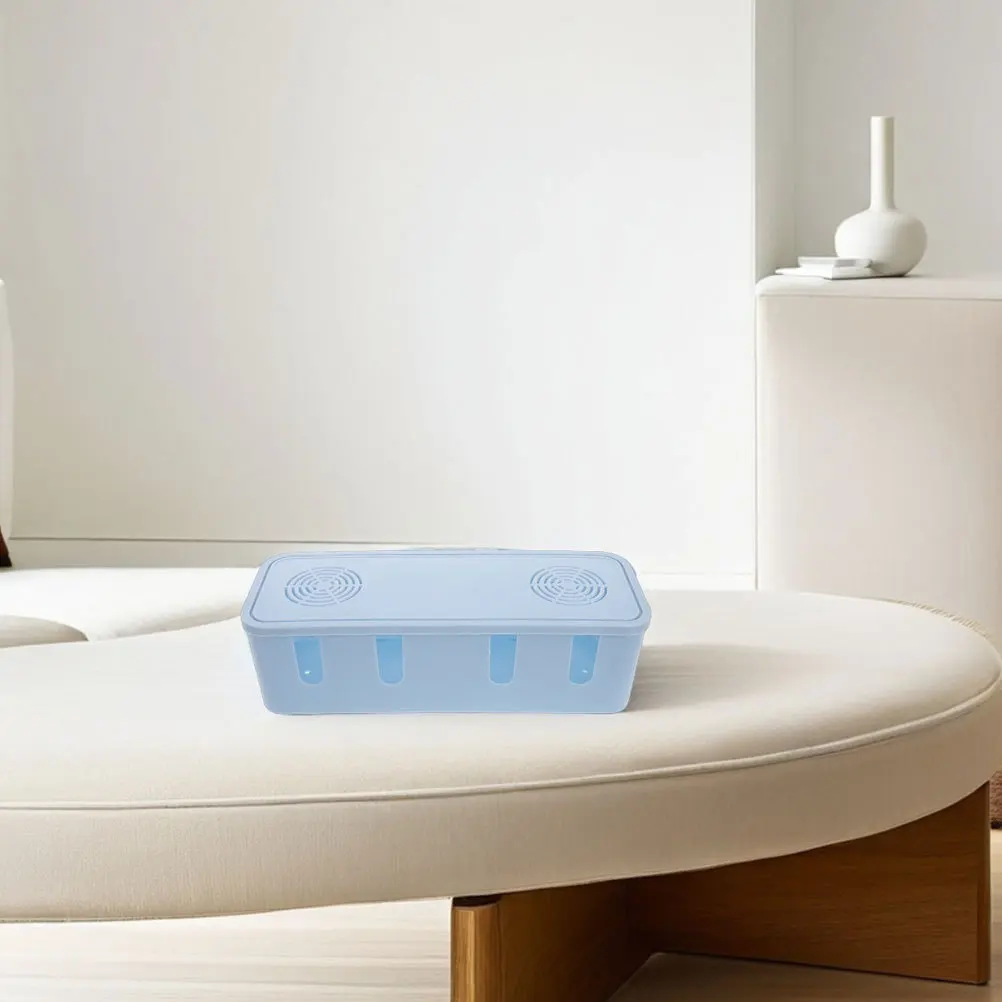 2Pcs Electrical Cord Organizer Box High Capacity Cable Management Desk Storage Power Outlet Wire Organizer Container