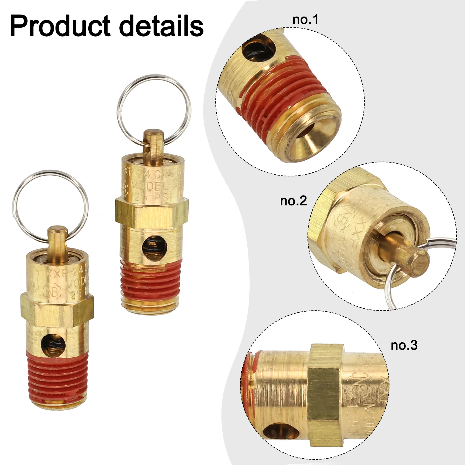 

Simplified Installation Robust 14 Male NPT Safety Valve for Enhancing the Performance of Your Compressor Setup