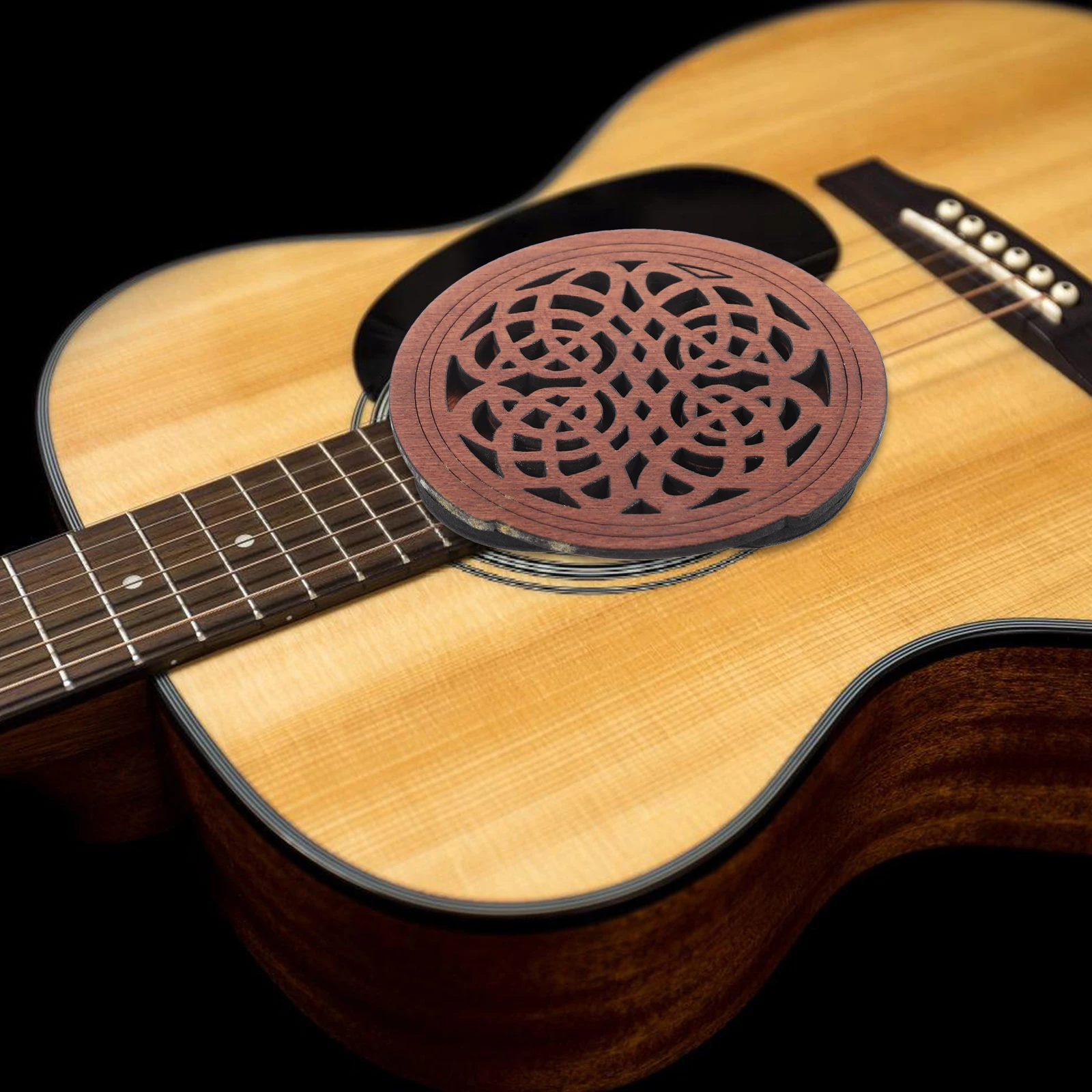 

Guitar Sound Hole Cover Soundhole Acoustic Mute Damper Bell Rubber Cap Parts Covers