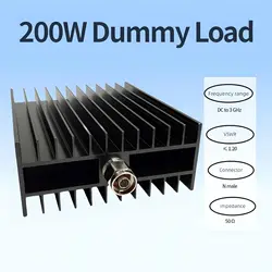 High Power 200 Watt RF Coaxial Dummy Load DC-3GHz 200W 50ohm Load Termination Connectors for  ham radio