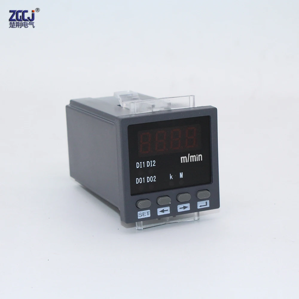 4-20mA DC or 0-10V DC input Digital Line speedmeter Tachometer user can set range 0-9999 m/min speed meter