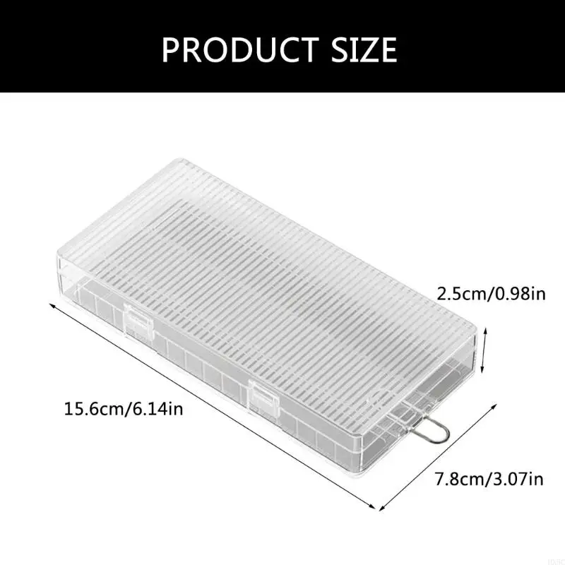 Case almacenamiento batería HX5C para contenedor baterías 18500 protege sus baterías, evita los cortocircuitos y