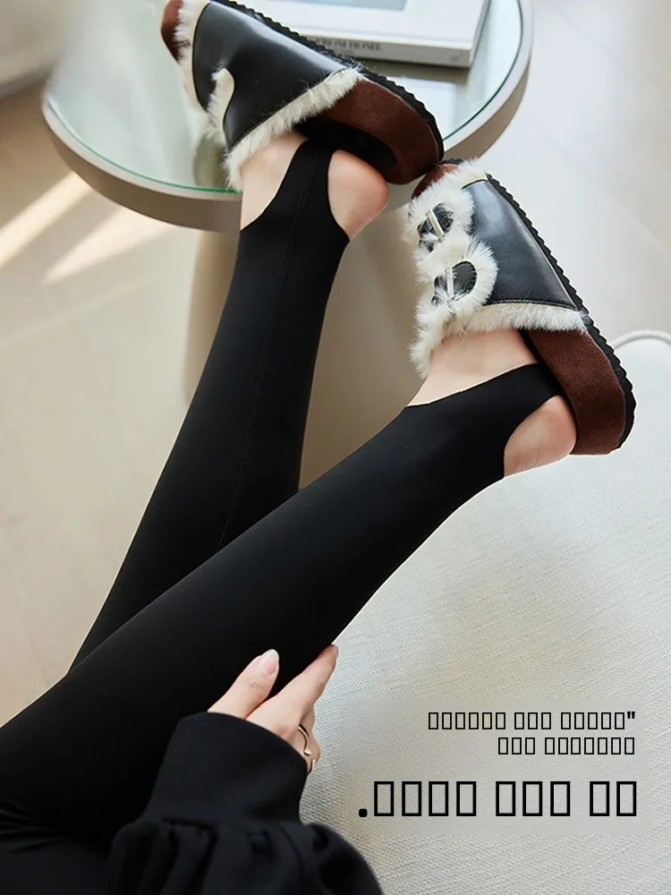 

High Waist Fce Lined Yoga Fitn Pants Women's Autumn Winter New Sle ark Fin Pants Long Leggings man