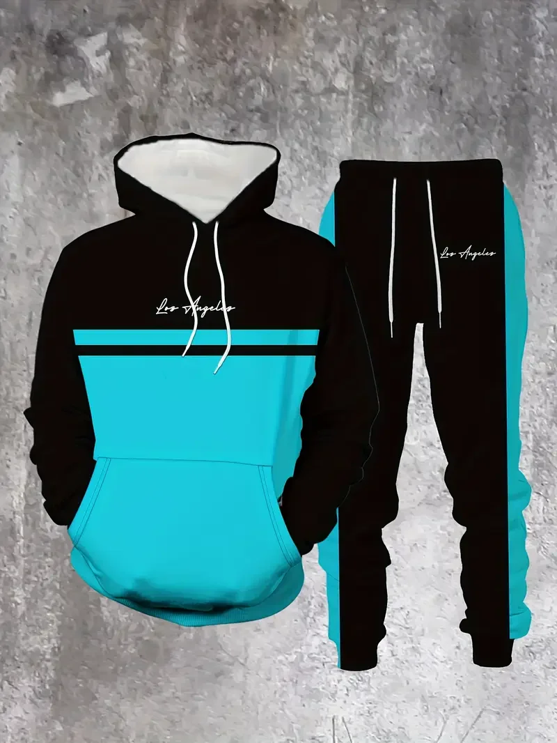 

Autumn and Winter Men Hoodie Set Men Letter Printed Fashion Hoodie Set Sports Hoodie Set Quick Drying Breathable Hoodie Set