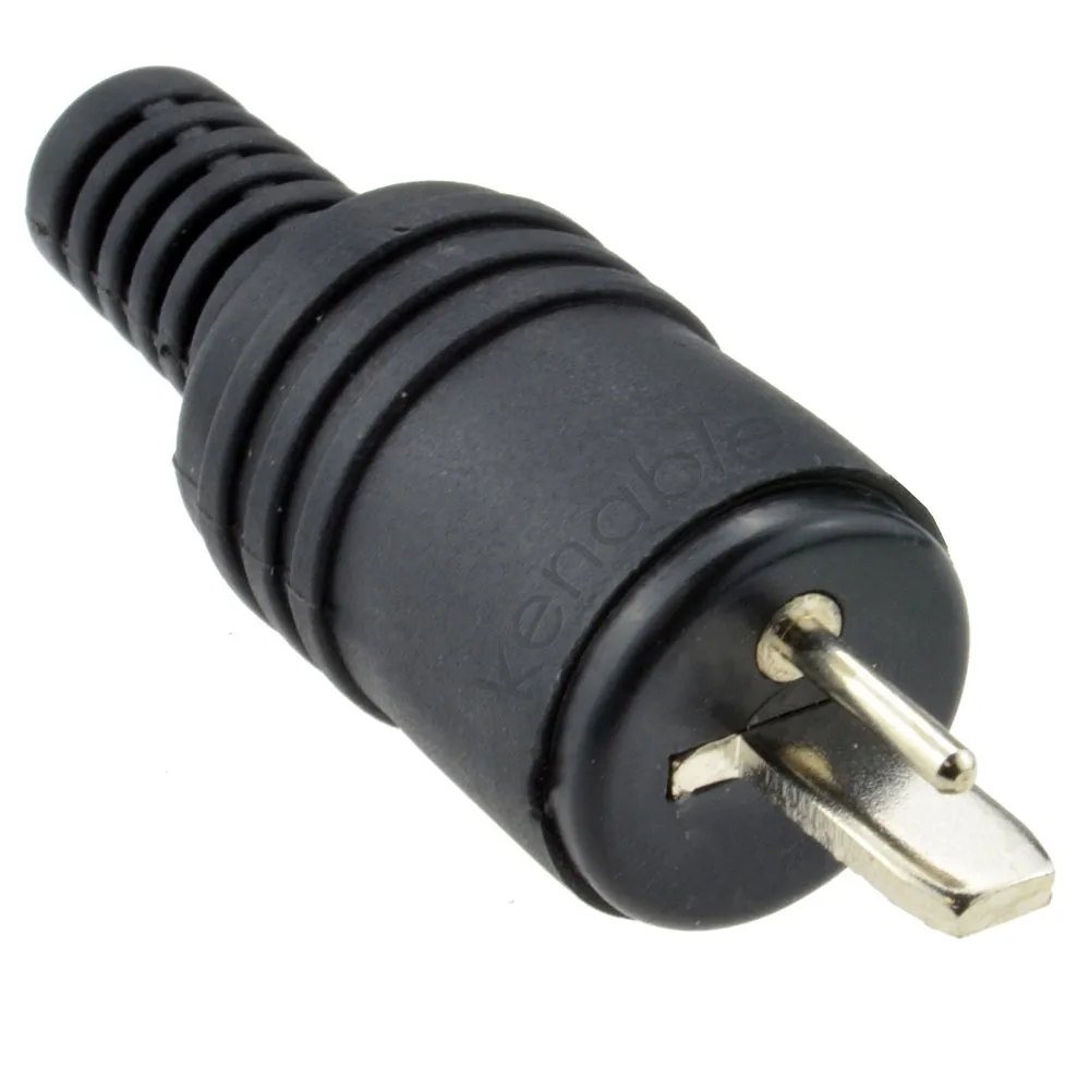Fotografia 7: Alto-falante com plugue DIN preto de 2 pinos e conector HiFi Terminais de parafuso Conector de alimentação Adaptadores de plugue de sinal de lâmpada de áudio