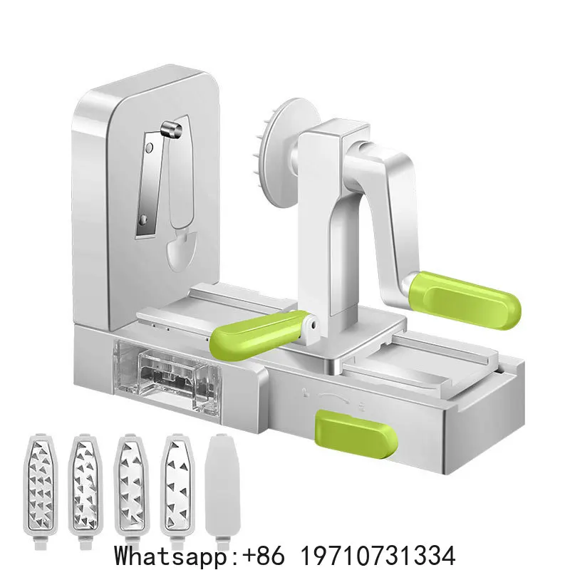 5 Blades Vegetable Spiralizer Zucchini Noodle Maker Best Veggie Spiral Slicer Curly Fry Chopper Cutter Pasta Spaghetti Maker