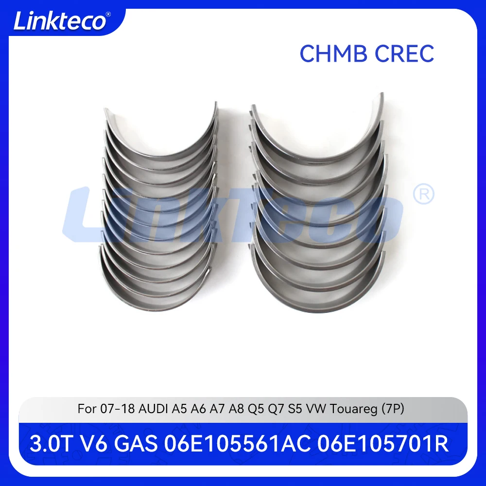 

Engine Part Crankshaft Main & Connecting Rod Bearing Fit 3.0 T GAS CHMB CREC For 07-18 3.0T AUDI A5 A6 A7 A8L Q5 VW 06E105561AC