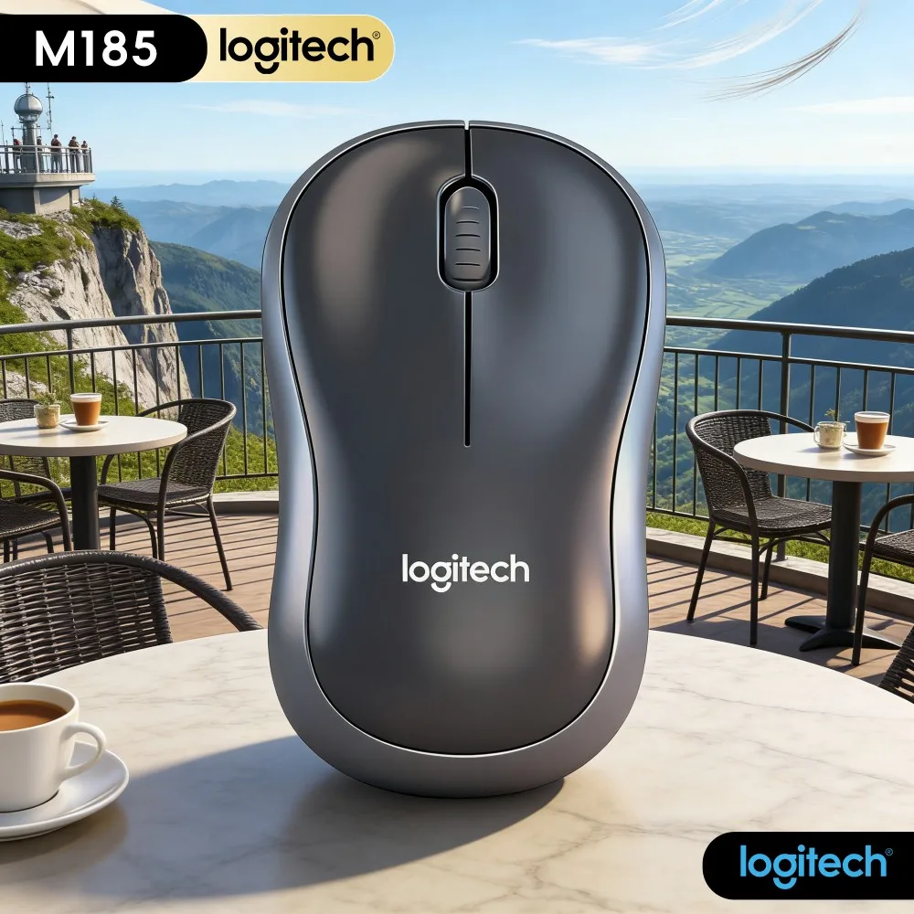 Logitech M185 Dorm Group Lecture Wireless Mouse Stable Cursor Response For Student Online Class
