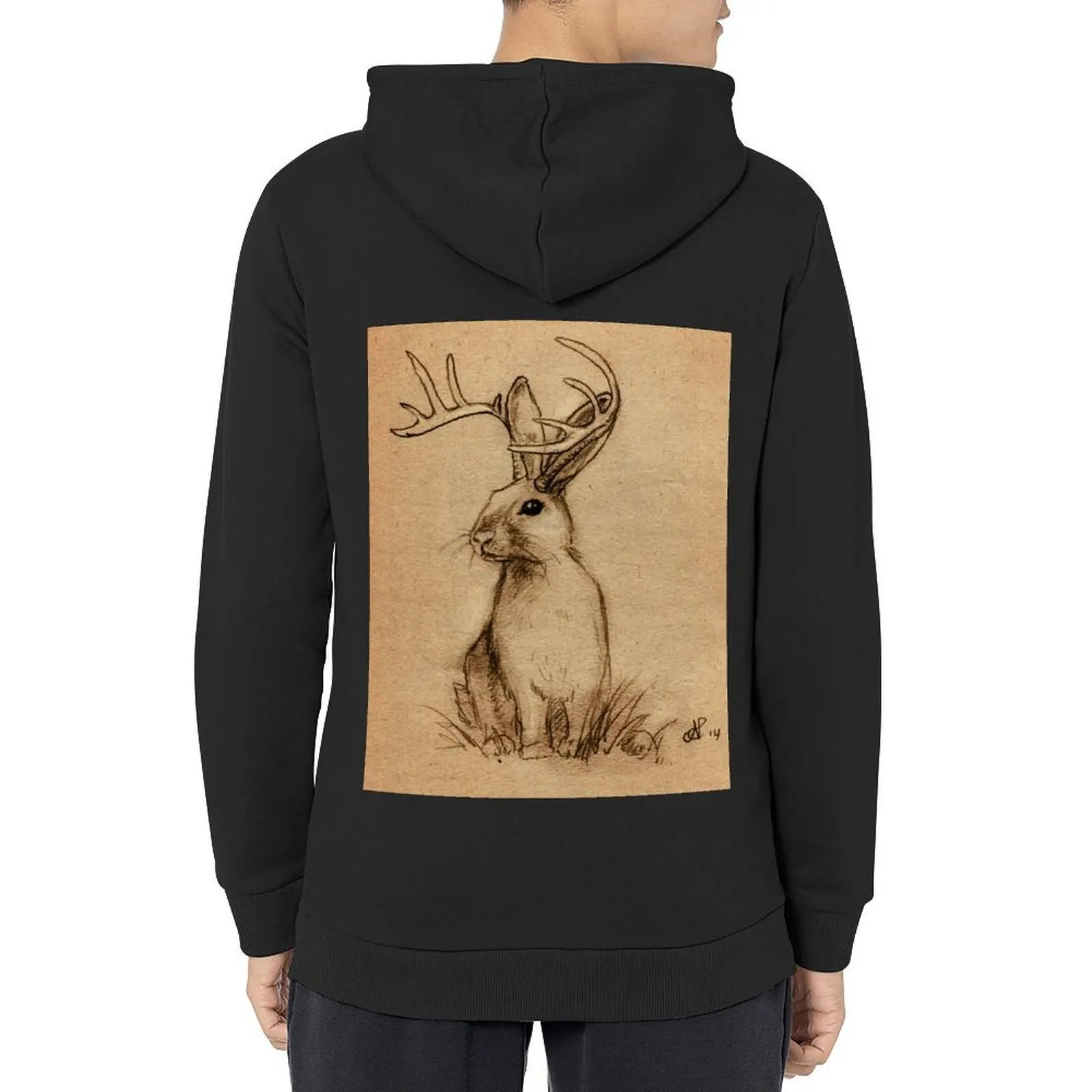 

Jackalope Hoodie men's coat anime clothing fashion men autumn jacket men anime hoodie