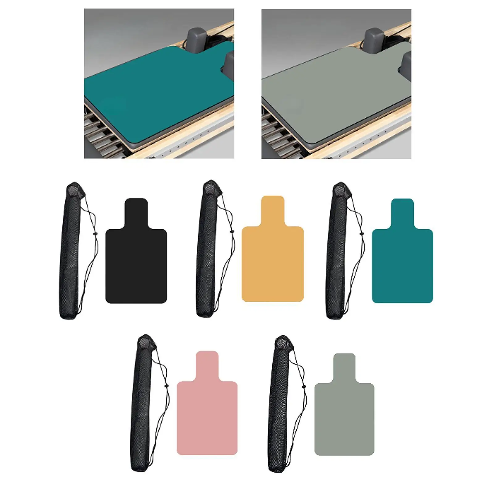 

Pilates Reformer Mat Non Slip Suede Rubber Cushion Towel Portable Lightweight Yoga Meditation Pad for Fitness Training Gym