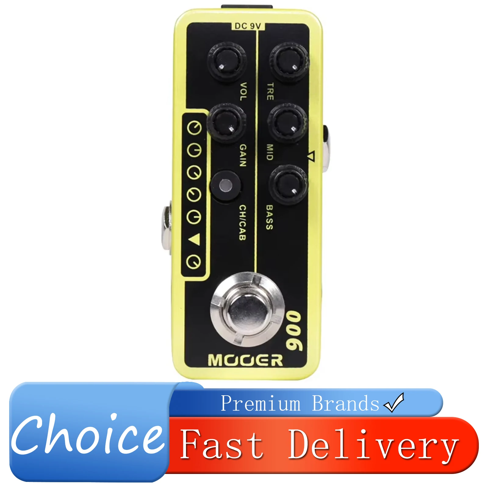 MOOER 006 US Classic Deluxe Guitarra Effect Pedal Classic American Blues Effect Combo Preamplifier Pedal Guitar Accessories