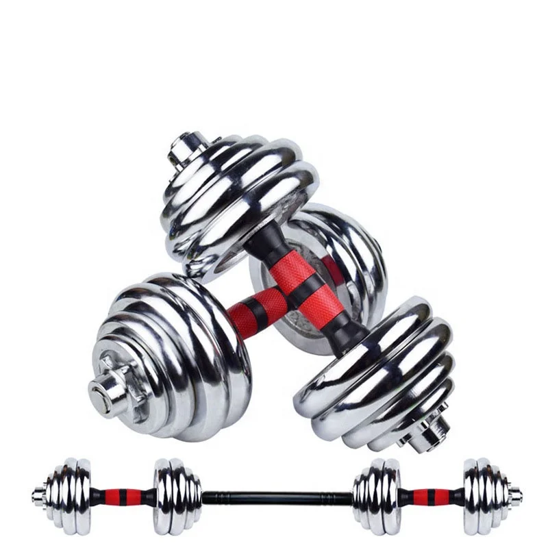 Gym Strength Power Training Good Control Strong Man Quick Lock Electroplating 15 Kg Weight Commercial Adjustable Dumbbell Sets