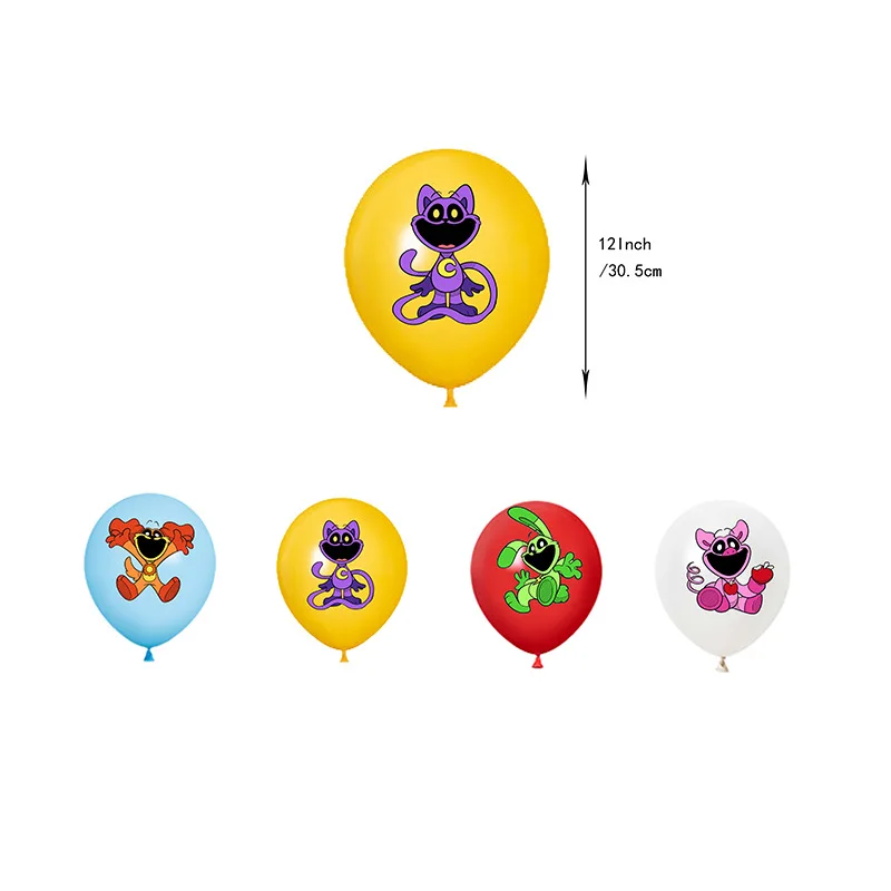 Game Smiling Critters birthday party decoration set flag cake party planting flag ball combination birthday party decoration