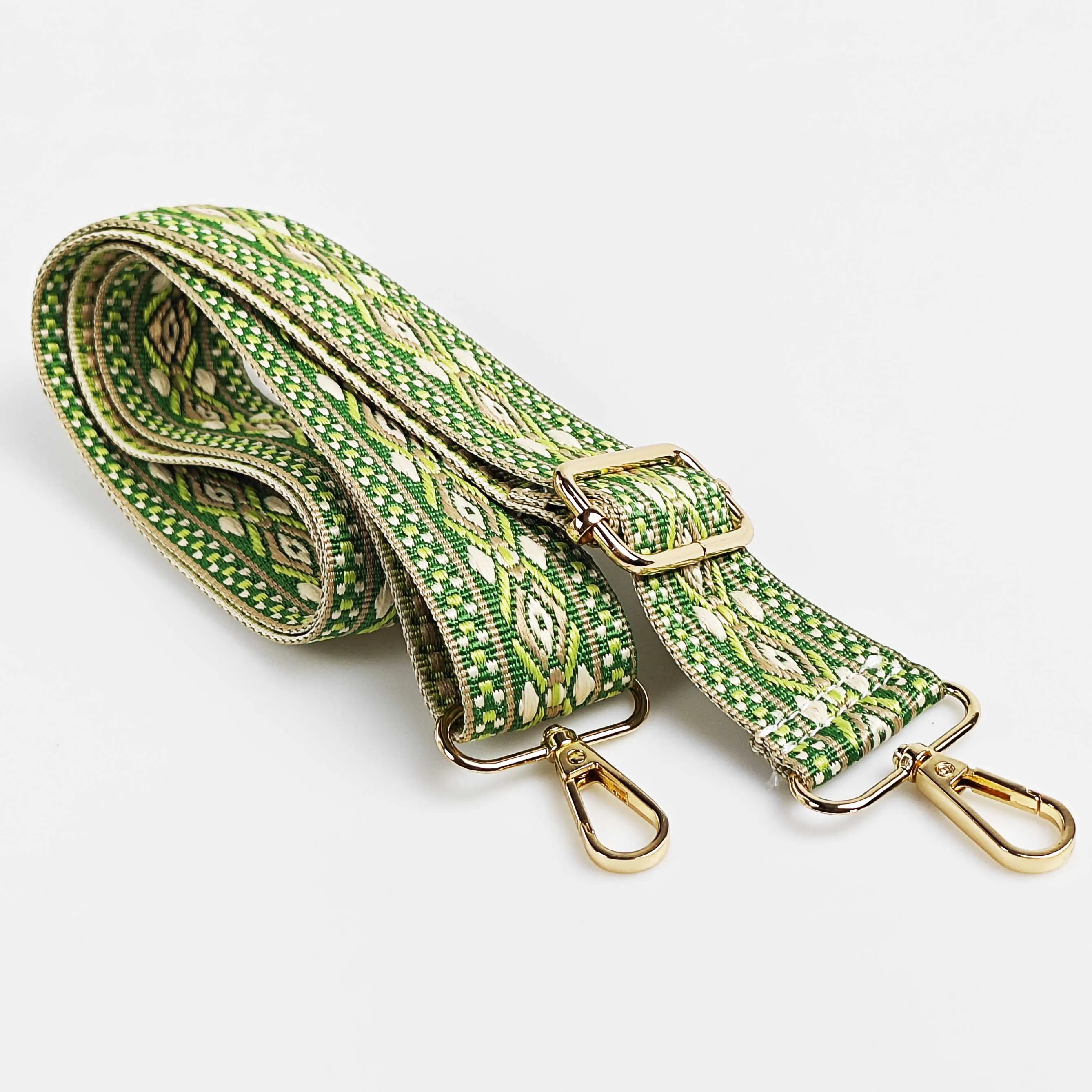 1 قطعة 1.50 بوصة واسعة قابل للتعديل حقيبة يد محفظة حزام استبدال Crossbody حزام الكتف العرقية حزام جاكار #3