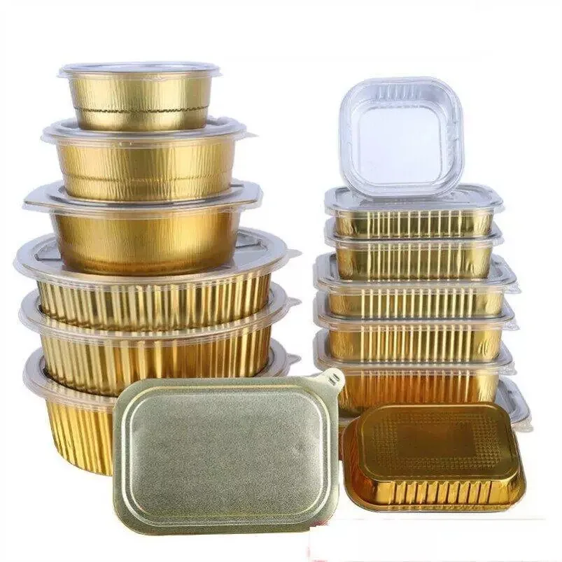 High Temperature Resistant Steaming Tray for Steamed Turnip Cake And Taro Cake Disposable Cabbage Cake Special Packaging Alum...