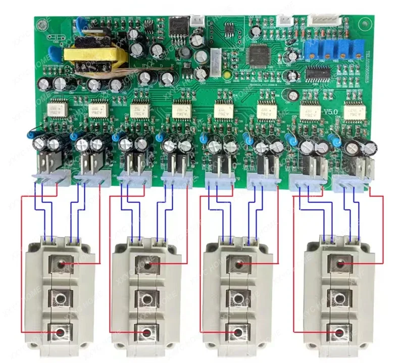 Three-phase Four-arm Sine Wave IGBT Module Driver Board