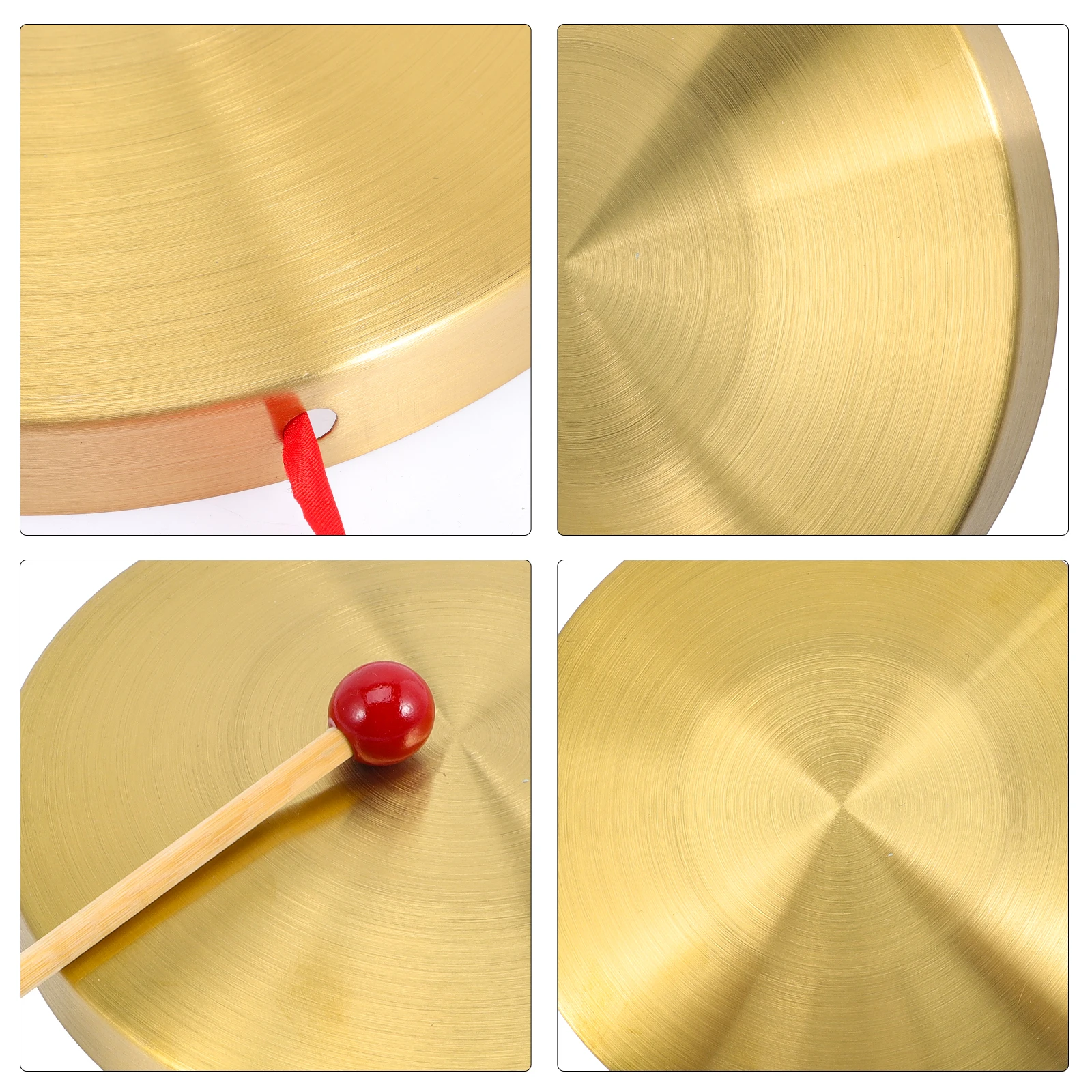 

Copper Gong 22CM Clear Loud Sound Percussion Instrument Gong Hammer Rope Flood Warning Anti Flood Copper Cymbals Musical